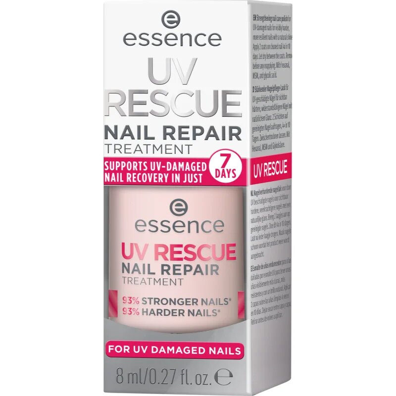 essence UV RESCUE lac de unghii pentru ingrijire culoare 01 8 ml