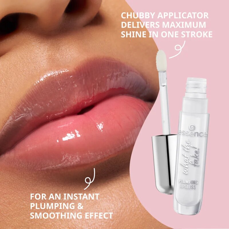 essence WHAT THE FAKE! luciu de buze pentru un volum suplimentar culoare 103 Bare But Better 4 ml