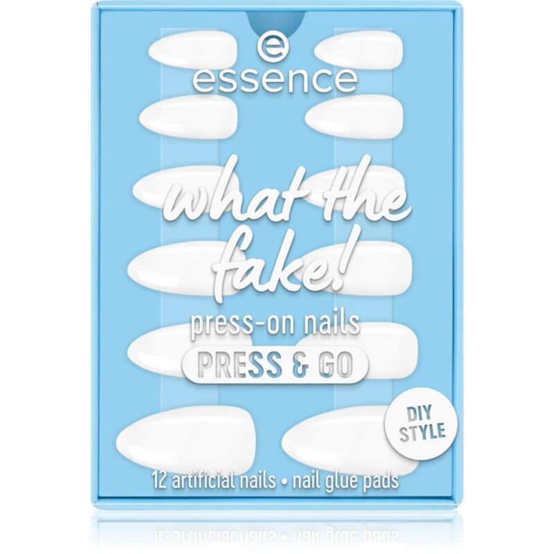 essence WHAT THE FAKE! unghii artificiale 02 bare white