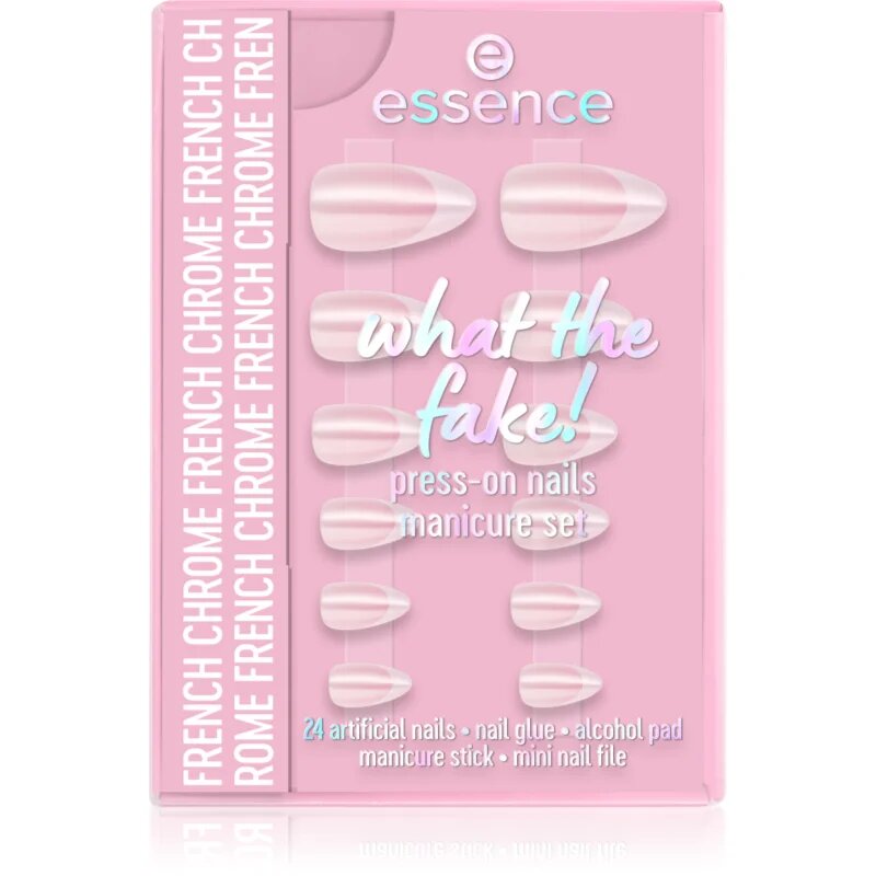 essence WHAT THE FAKE! unghii artificiale 05 FRENCH CHROME