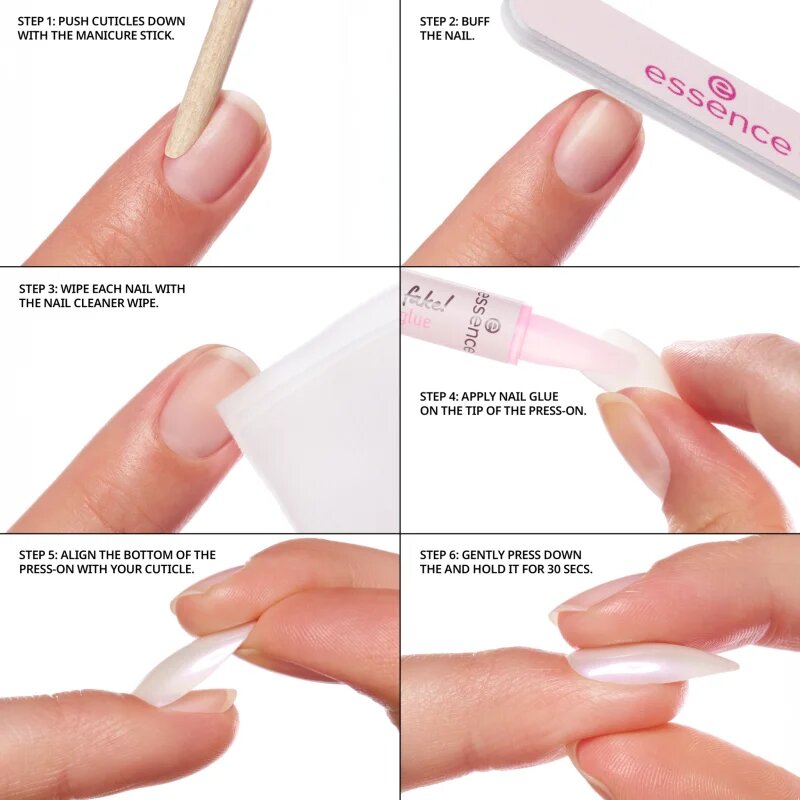 essence WHAT THE FAKE! unghii artificiale 05 FRENCH CHROME