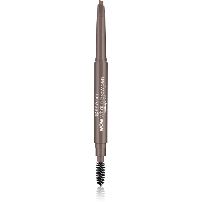 essence WOW What a Brow creion pentru sprancene cu pensula culoare 01 Light Brown 02 g
