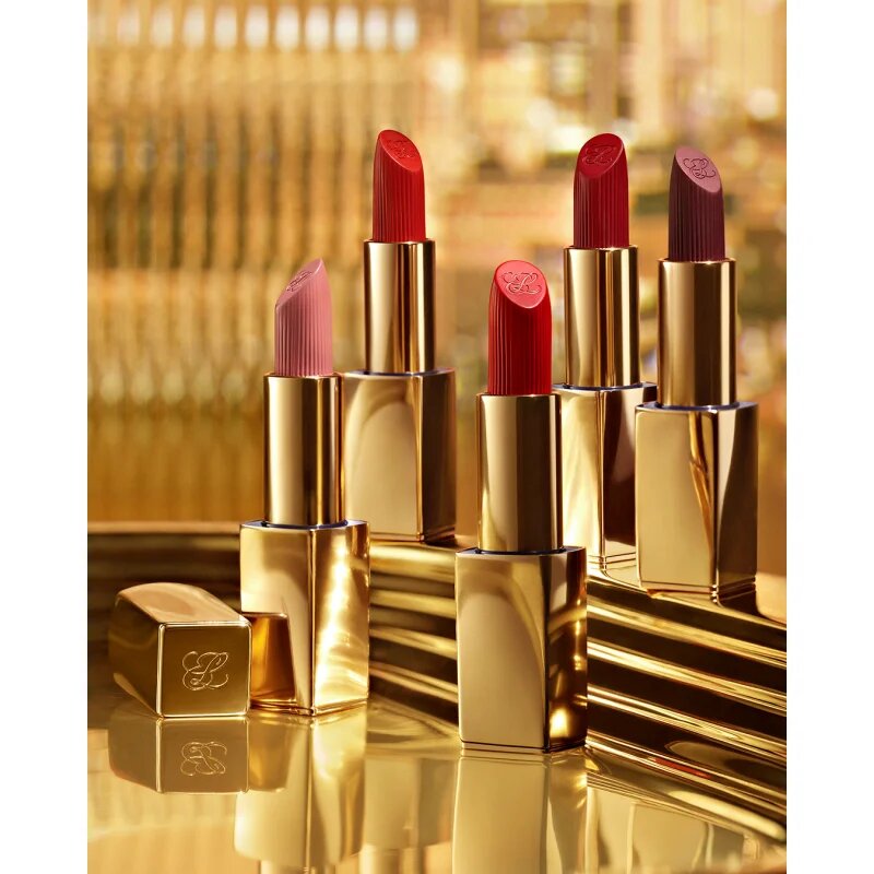 Estée Lauder Pure Color Creme Lipstick Refill ruj cu persistență îndelungată cu efect mat rezervă culoare Rebellious Rose 3.5 g