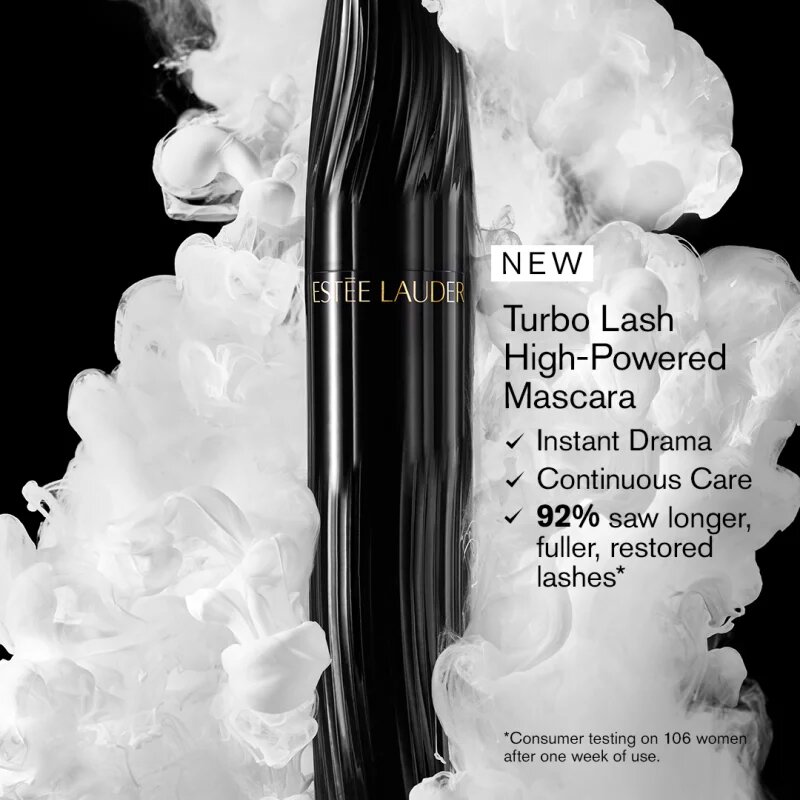 Estée Lauder Turbo Lash Mascara mascara din alge pentru volum rotire si separare culoare Black 8 ml