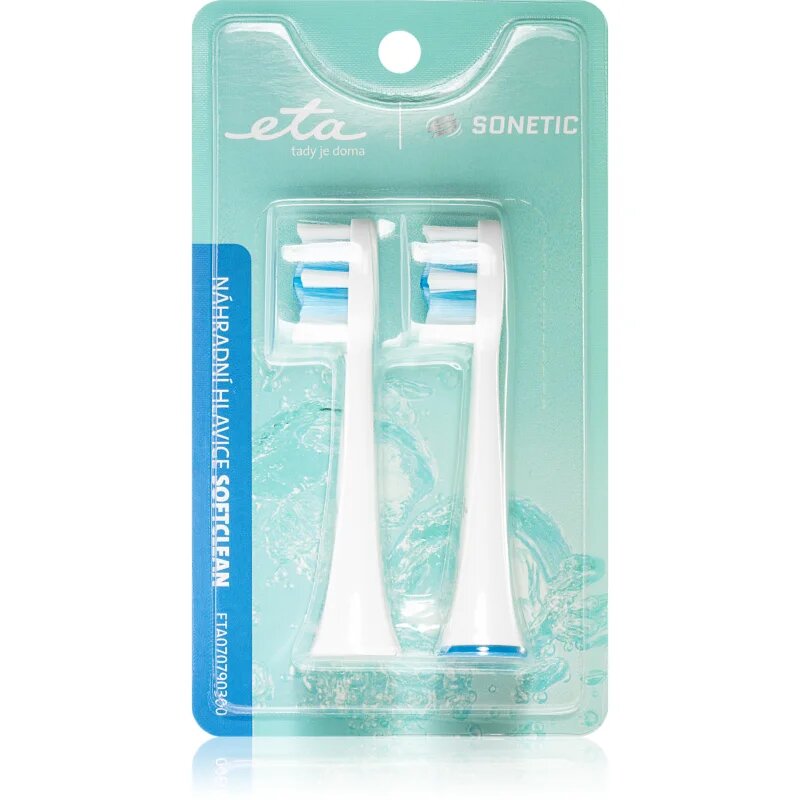 ETA Sonetic SoftClean 0707 90300 capete de schimb pentru periuta de dinti For x707 2 buc