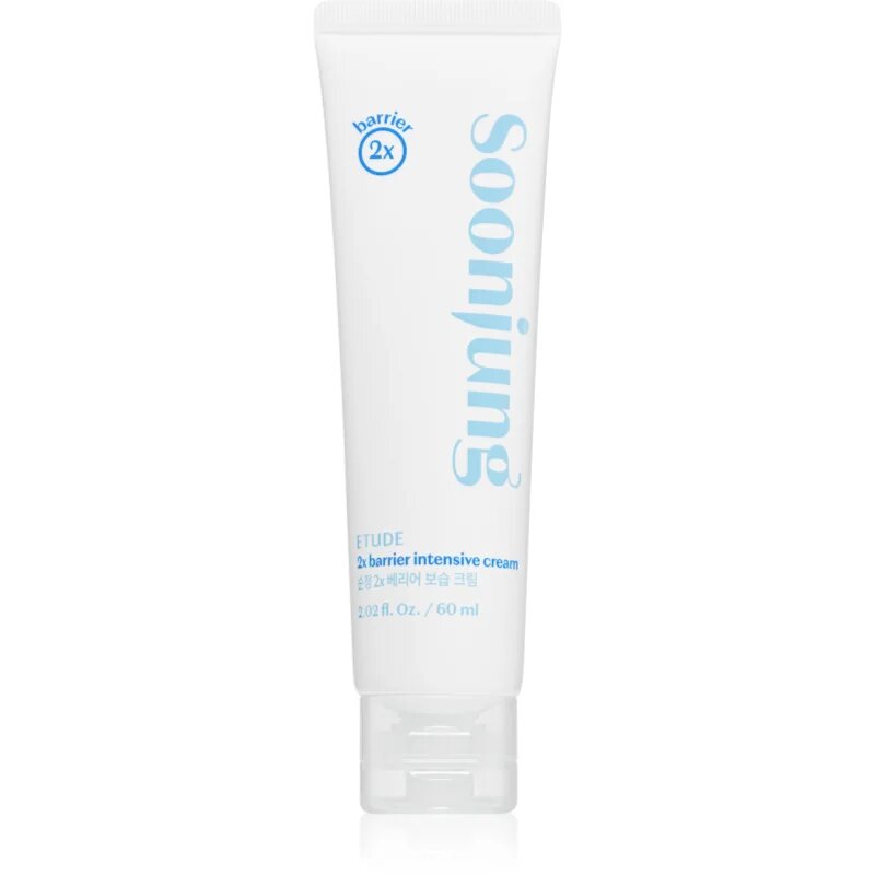 ETUDE SoonJung 2x Barrier Intensive Cream cremă intens hidratantă reface bariera protectoare a pielii 60 ml
