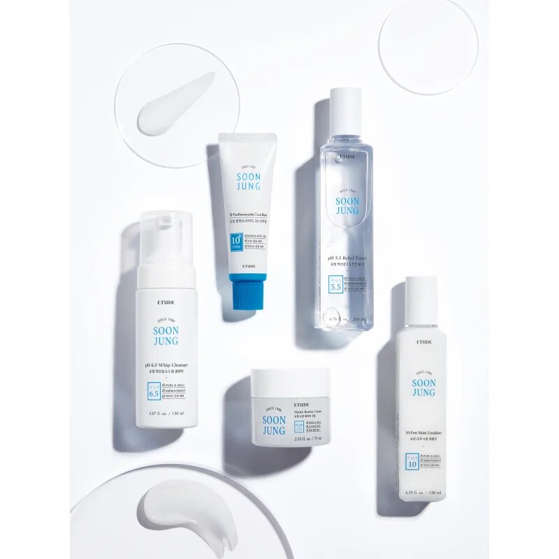 ETUDE SoonJung pH 5.5 Relief Toner tonic facial cu efect calmant pentru regenerarea și reînnoirea pielii 200 ml