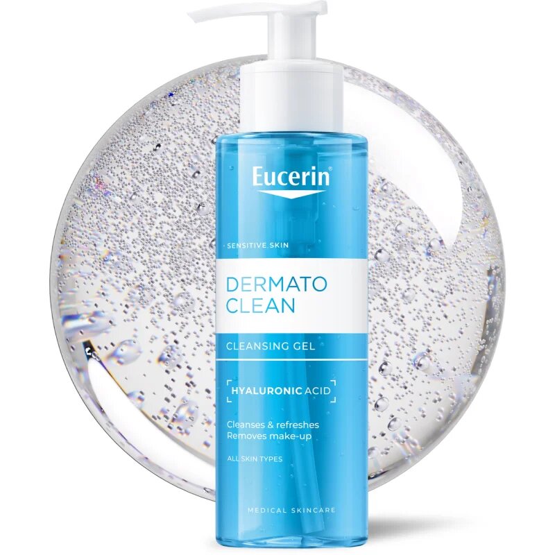Eucerin DermatoClean gel de curatare facial cu efect de hidratare 200 ml