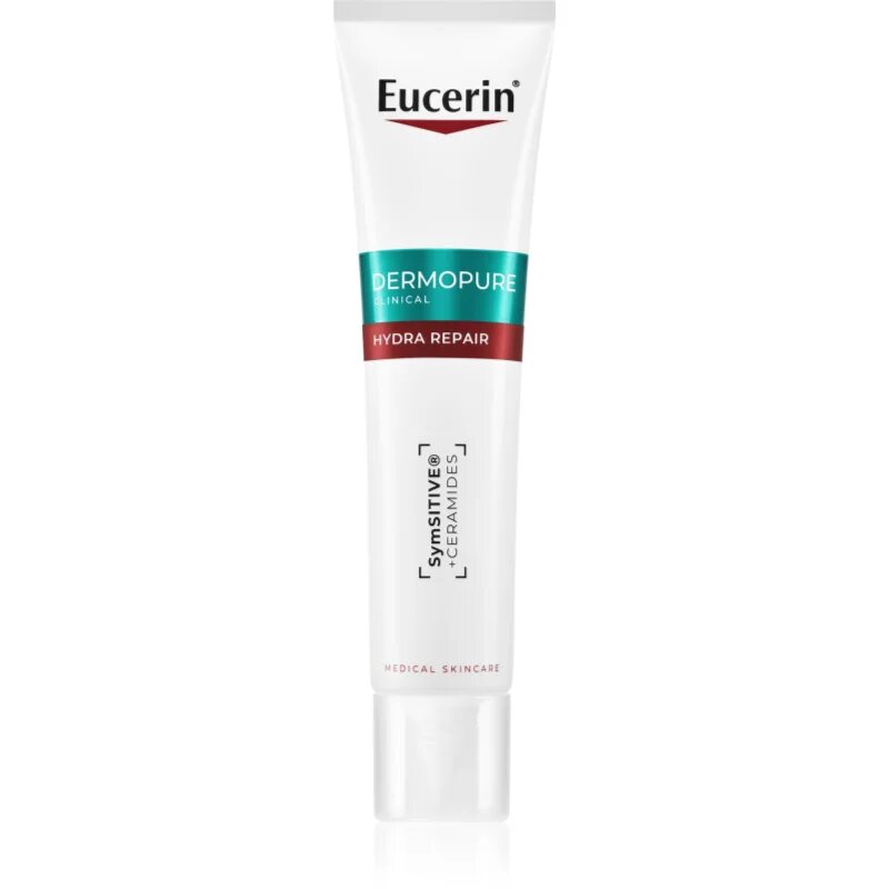 Eucerin DermoPure Clinical Hydra Repair crema reparatorie pentru tenul gras predispus la acnee 40 ml