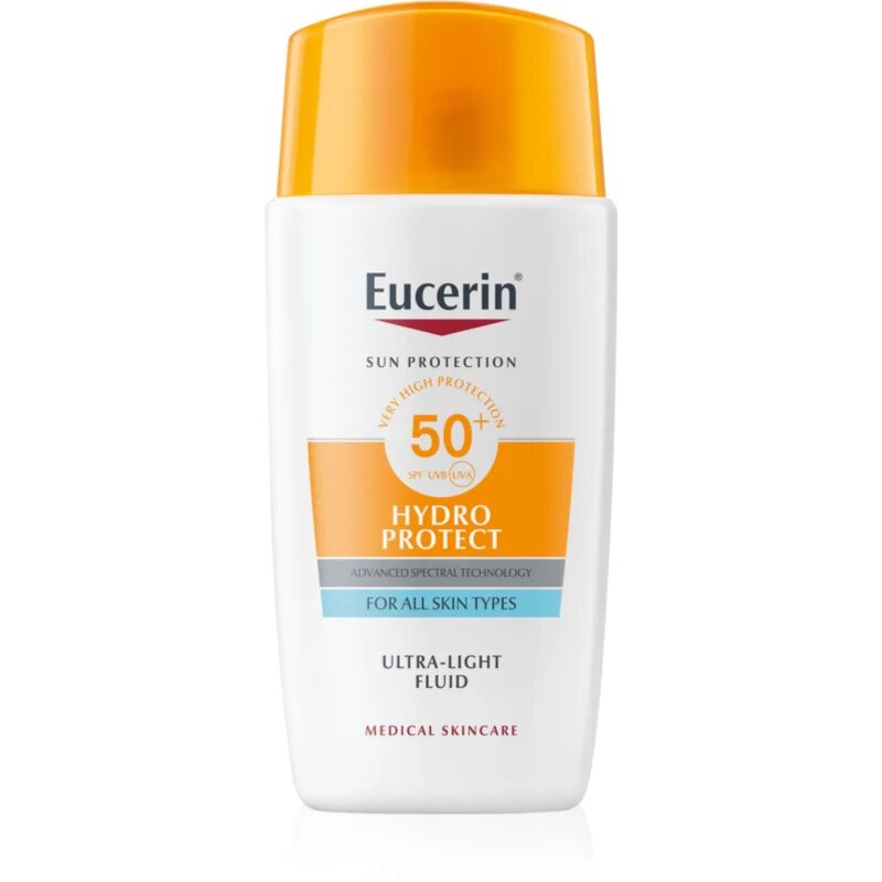 Eucerin Hydro Protect Ultra Light Fluid SPF 50+ fluid pentru fata cu protectie solara SPF 50+ 50 ml