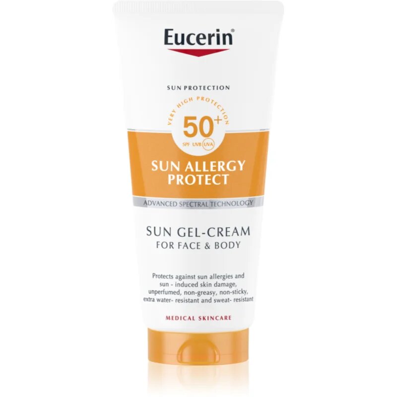 Eucerin Sun Allergy Protect gel de protectie cremoasa pentru fata si corp SPF 50+ 200 ml