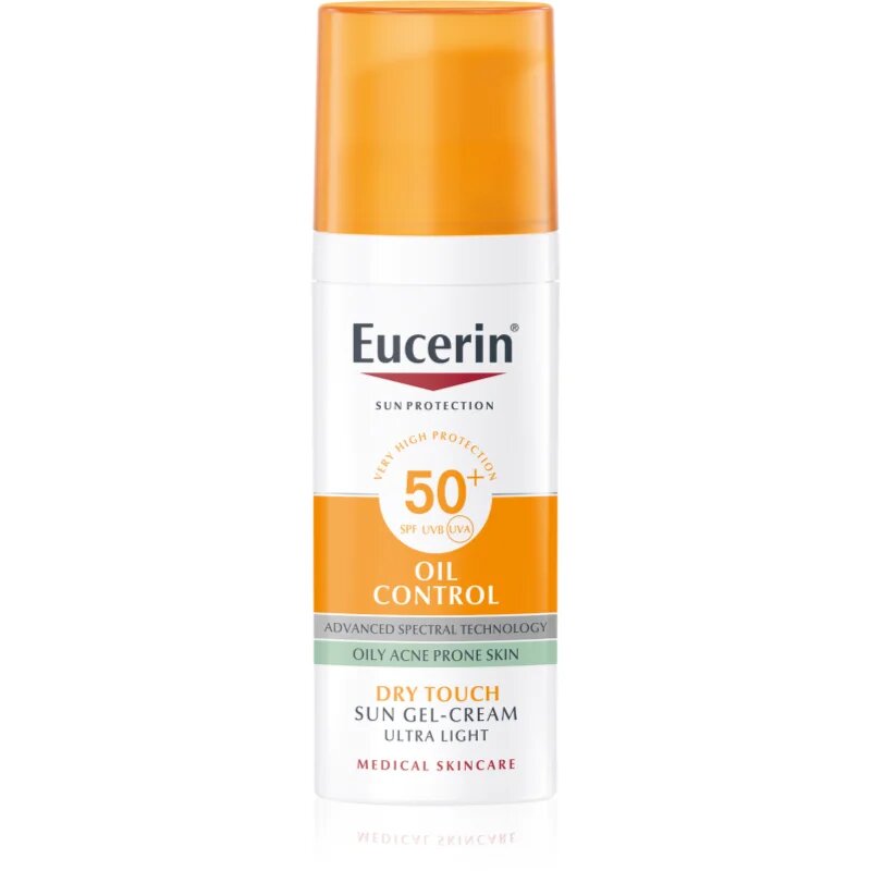 Eucerin Sun Oil Control crema-gel cu efect de protectie a fetei SPF 50+ 50 ml