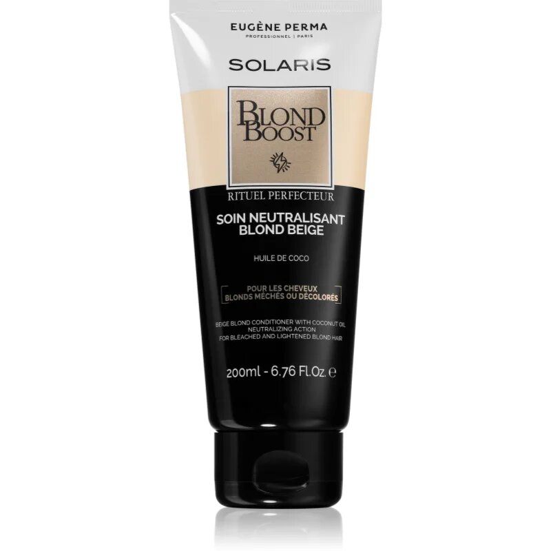 EUGÈNE PERMA Solaris Blond Care balsam hidratant de neutralizare tonuri de galben 200 ml