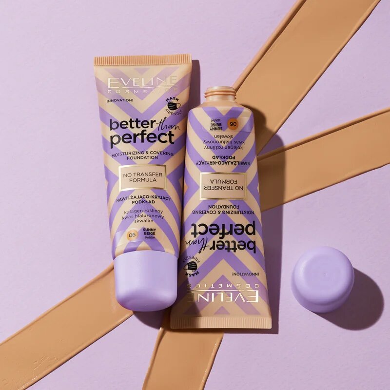 Eveline Cosmetics Better than Perfect acoperire make-up cu efect de hidratare culoare 2.5 Almond Beige Warm 30 ml