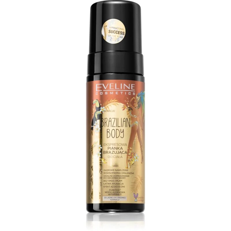 Eveline Cosmetics Brazilian Body spumă autobronzantă pentru un bronz rapid 150 ml