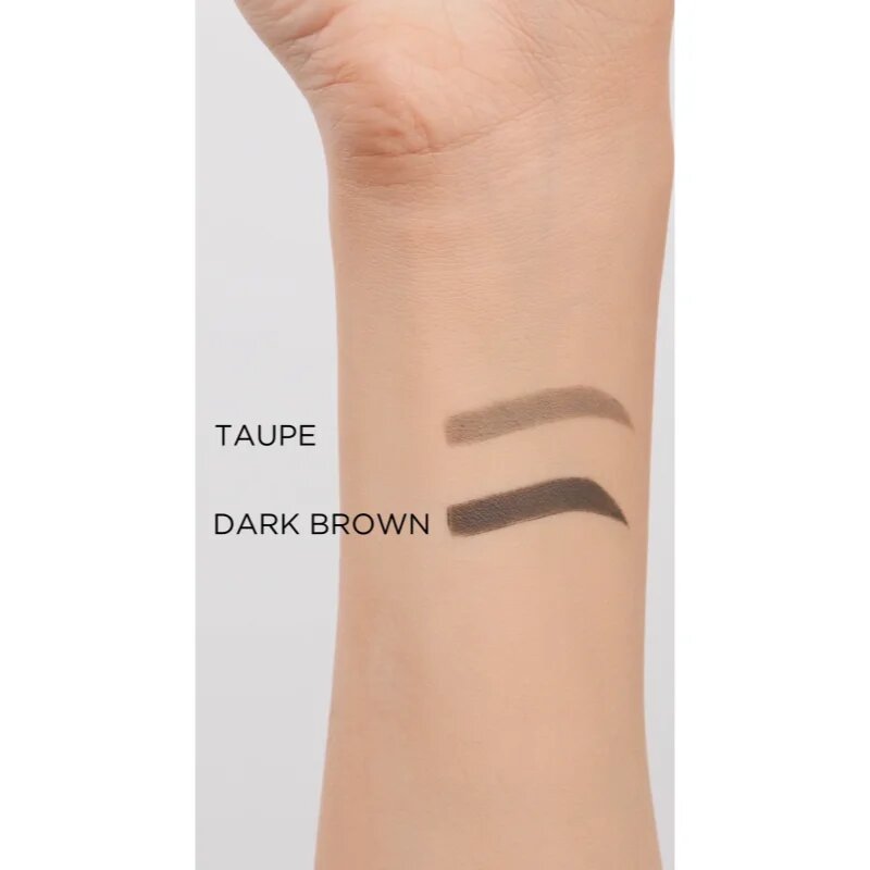 Eveline Cosmetics Brow & Go! creion pentru sprâncene rezistent la apă perie 2 in 1 culoare Dark Brown 4 g