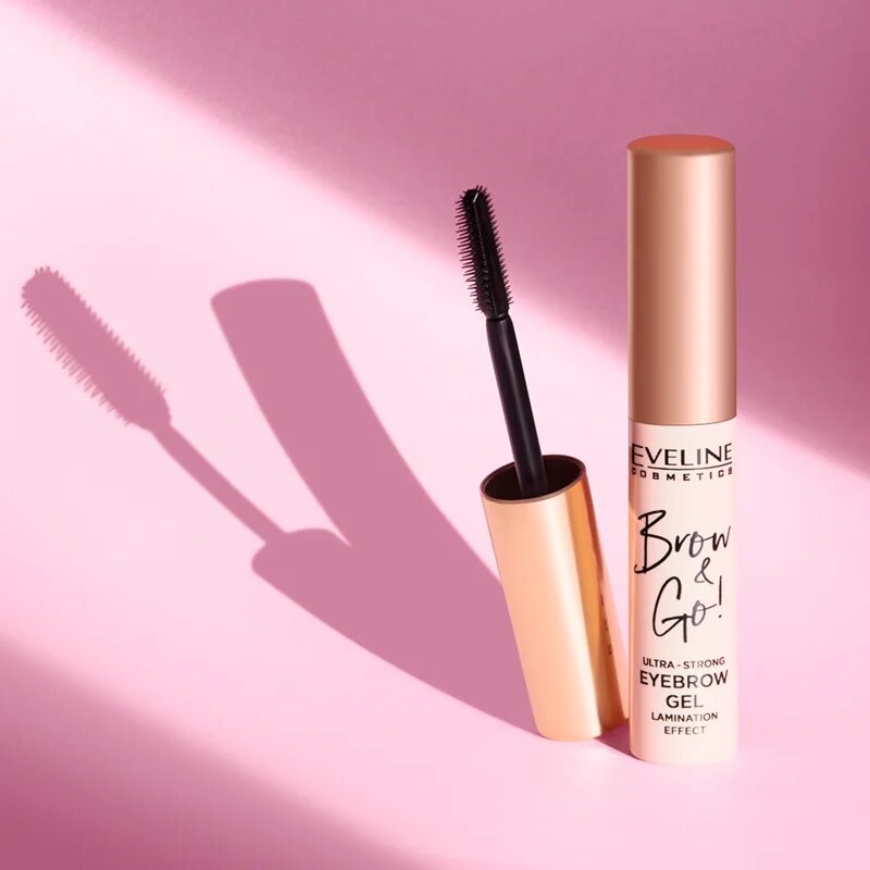 Eveline Cosmetics Brow & Go! gel pentru sprancene cu fixare foarte puternica 6 ml