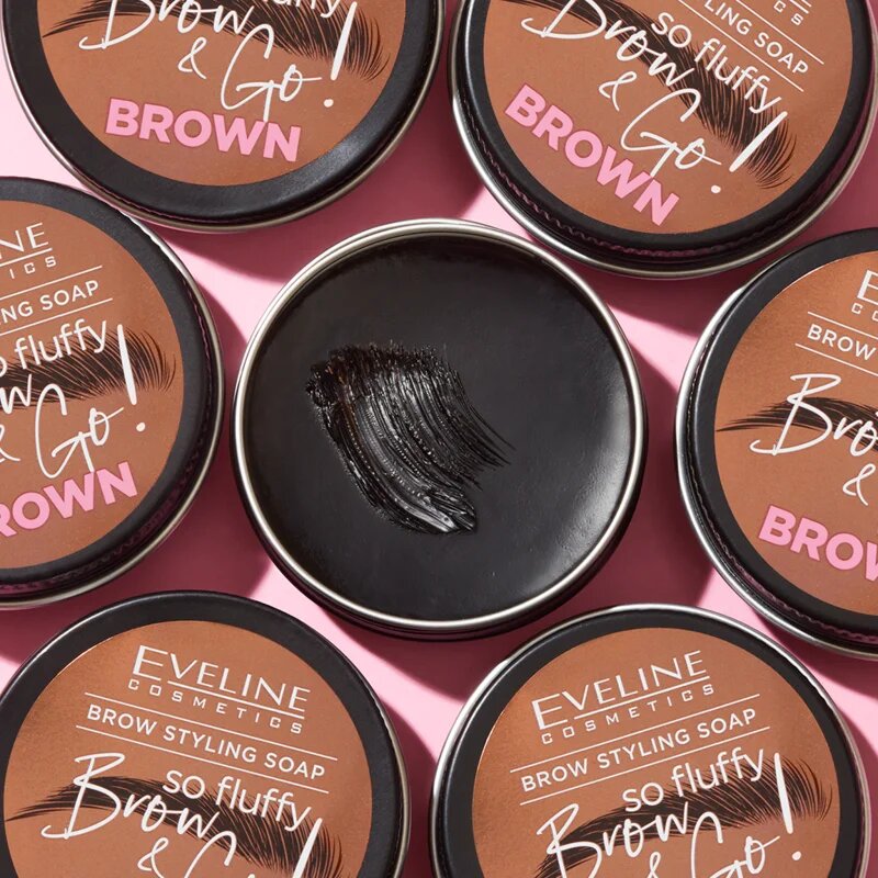 Eveline Cosmetics Brow & Go! săpun de styling pentru sprâncene culoare Brown 25 g