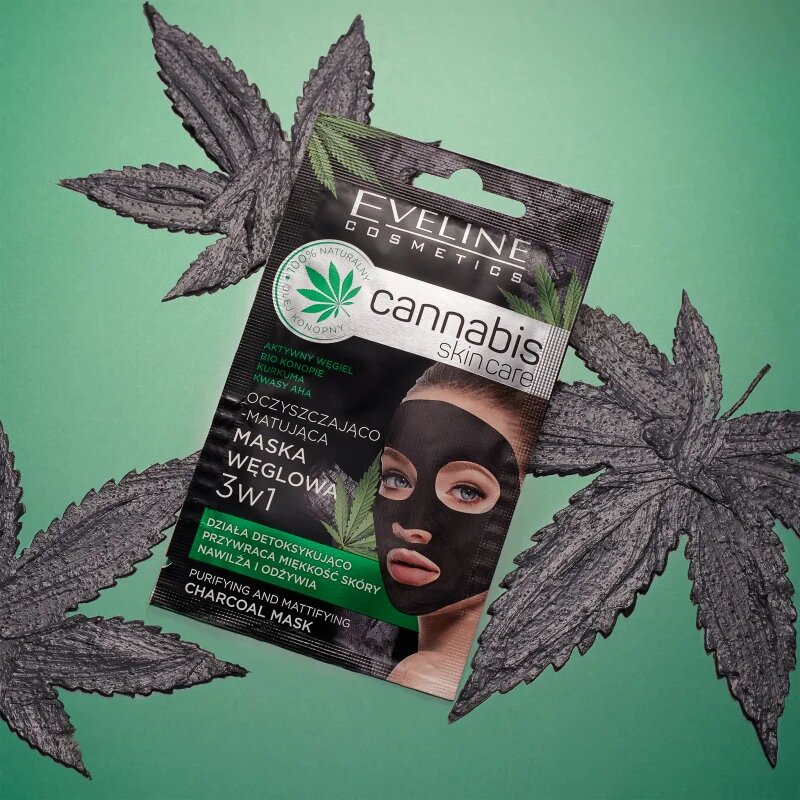 Eveline Cosmetics Cannabis masca facială pentru curatarea tenului 7 ml