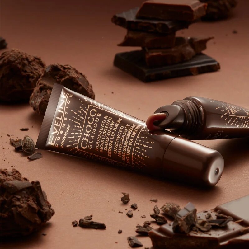 Eveline Cosmetics Choco Glamour balsam de buze hidratant 12 ml