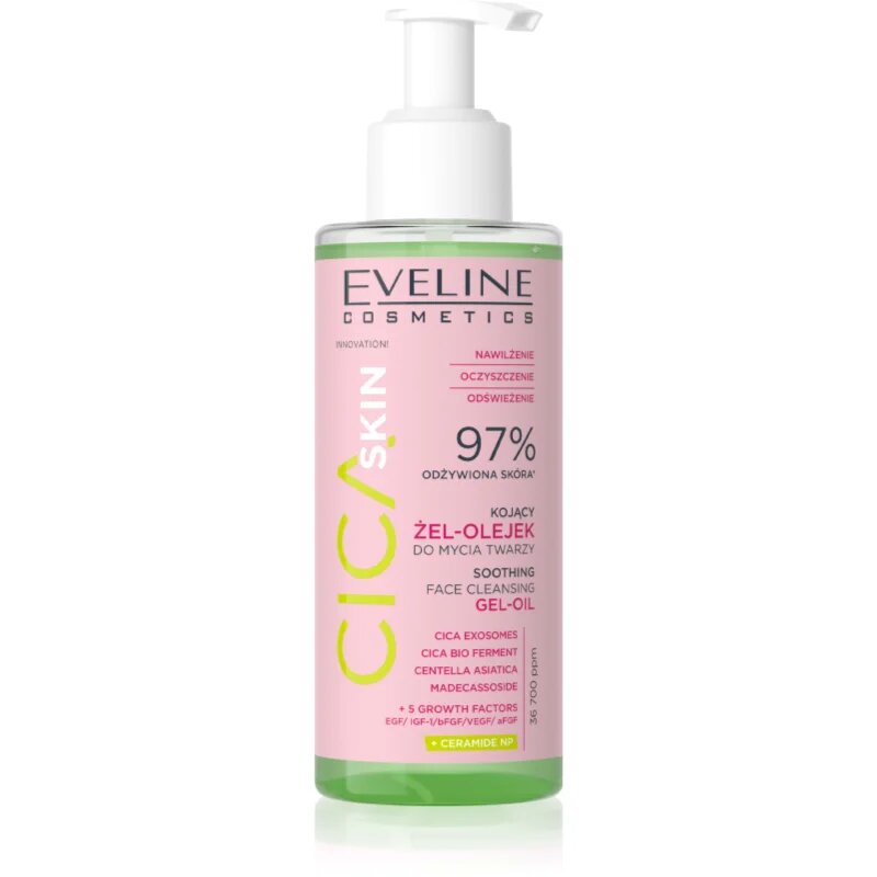 Eveline Cosmetics Cica Skin oil ulei calmant pentru curatare faciale 145 ml