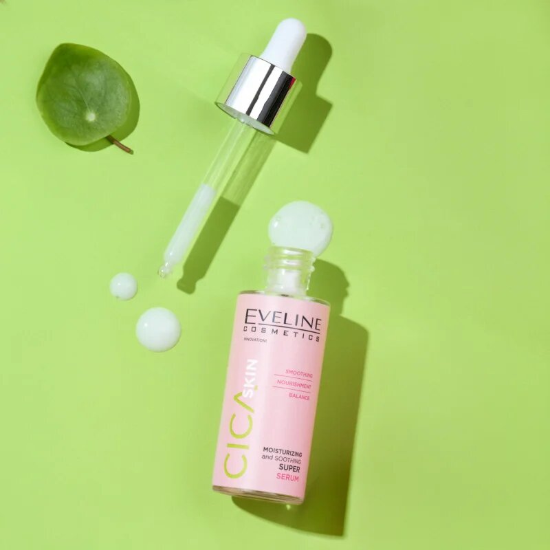 Eveline Cosmetics Cica Skin Serum ser calmant și hidratant 30 ml