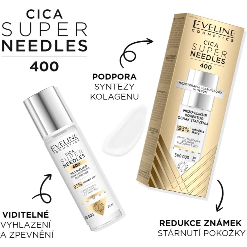 Eveline Cosmetics Cica Super Needles 400 corector pentru riduri 30 ml