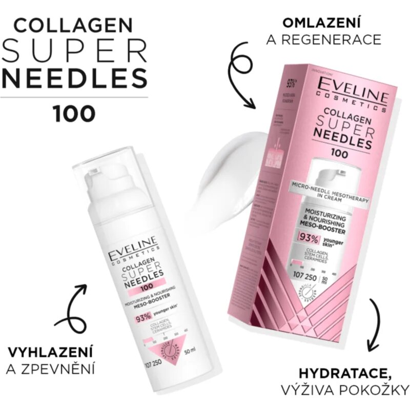 Eveline Cosmetics Collagen Super Needles 100 ser hidratant si hranitor 50 ml