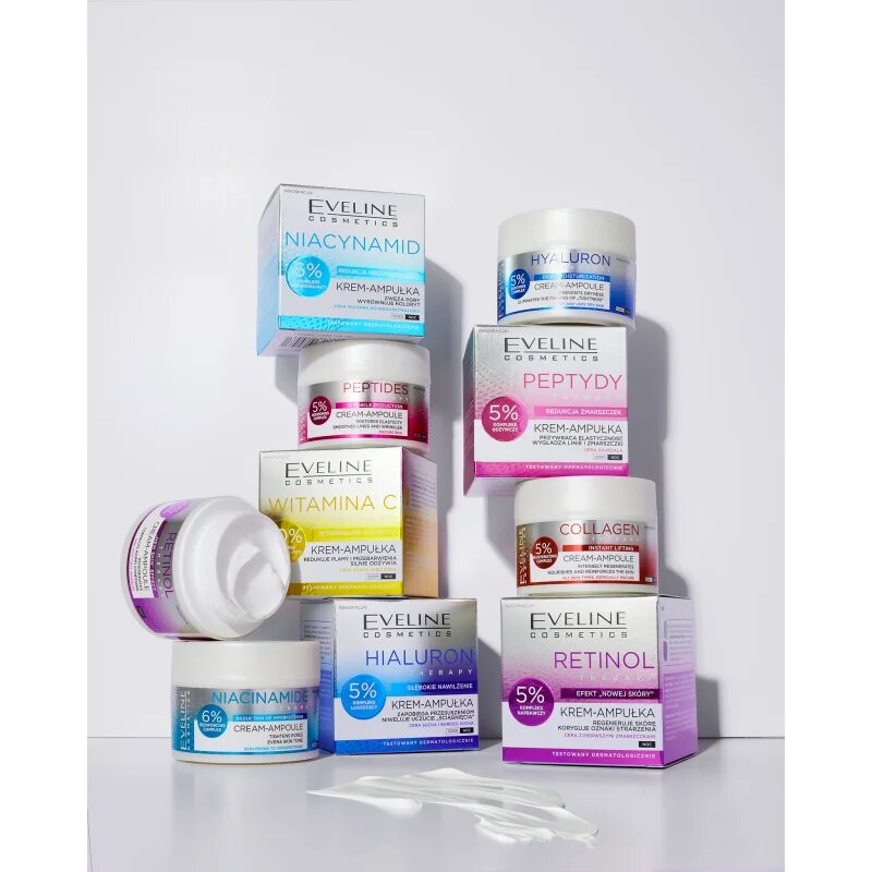 Eveline Cosmetics Cream-Ampoule Collagen cremă intens hrănitoare cu efect lifting 50 ml