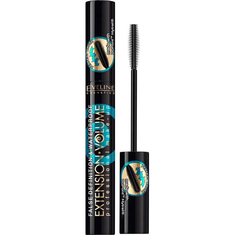 Eveline Cosmetics Extension Volume rimel pentru alungire rezistent la apă pentru extra volum 10 ml