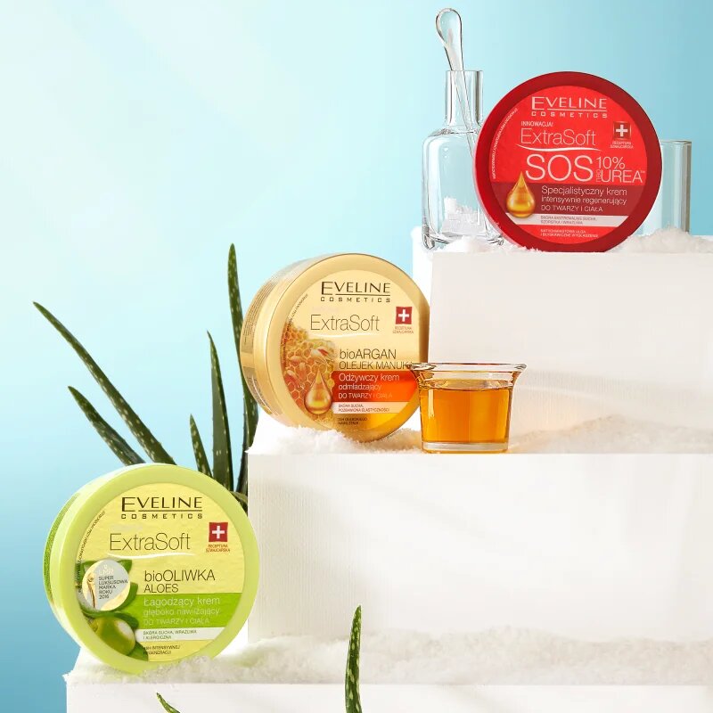 Eveline Cosmetics Extra Soft hidratare pentru fata si corp cu ulei de argan 175 ml
