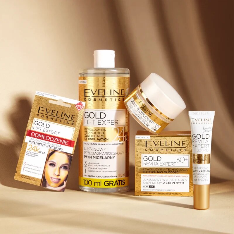 Eveline Cosmetics Gold Lift Expert Masca regeneratoare 3 in 1 7 ml
