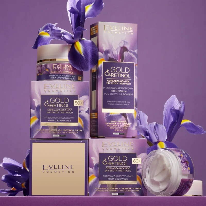Eveline Cosmetics Gold & Retinol cremă intens hrănitoare antirid 60+ 50 ml
