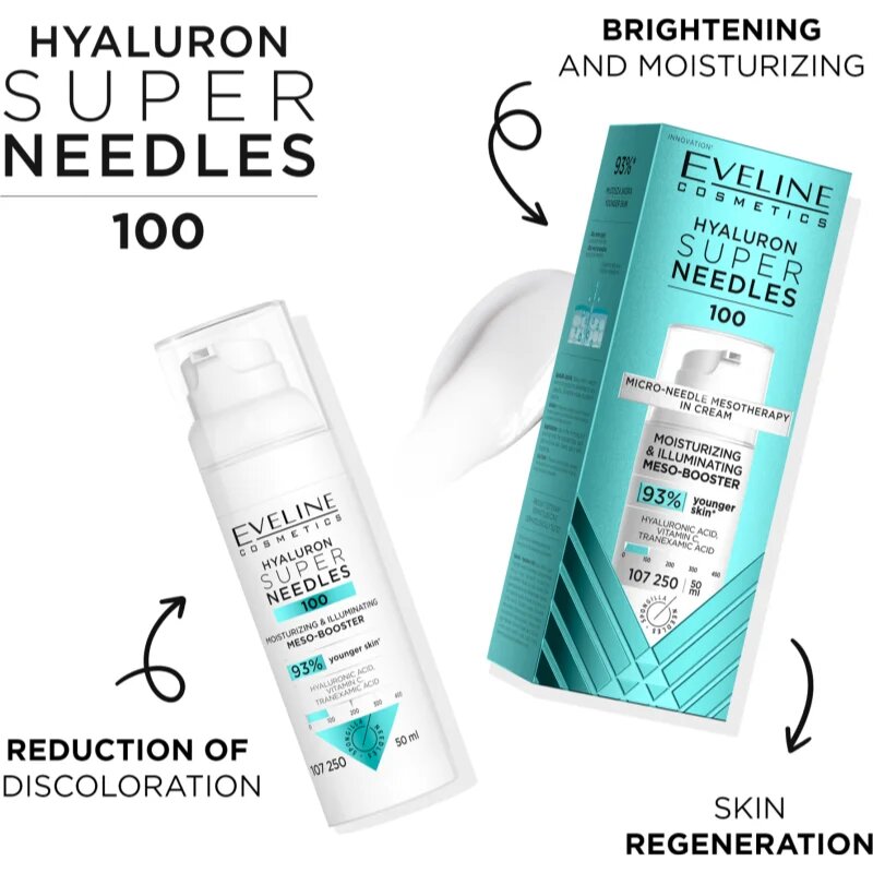 Eveline Cosmetics Hyaluron Super Needles 100 ser hidratant 50 ml