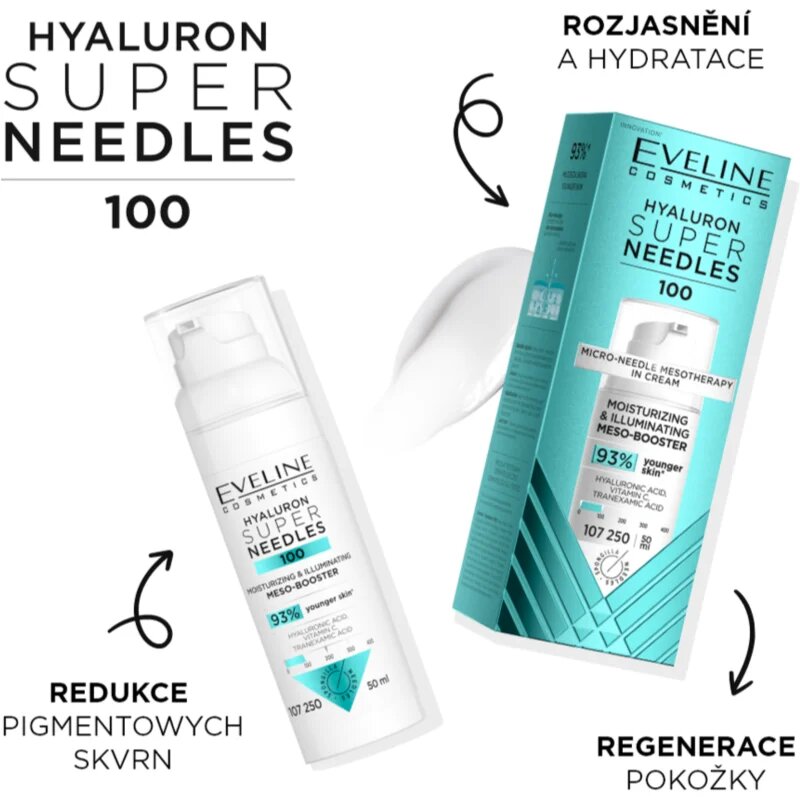Eveline Cosmetics Hyaluron Super Needles 100 ser hidratant 50 ml