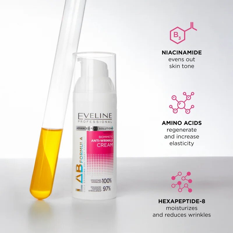 Eveline Cosmetics LAB Formula 5% Solution cremă calmantă biomimetică antirid 50 ml