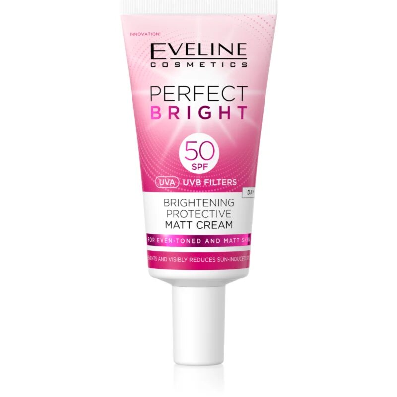 Eveline Cosmetics Perfect Bright SPF 50 crema pentru fata protectoare si matifianta SPF 50 30 ml