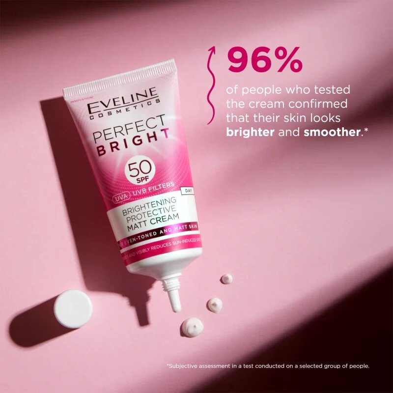 Eveline Cosmetics Perfect Bright SPF 50 crema pentru fata protectoare si matifianta SPF 50 30 ml