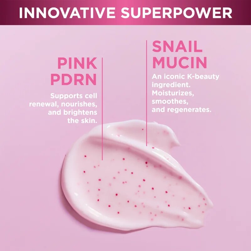 Eveline Cosmetics Pink Snail Glazed Skin Effect crema anti-rid si iluminare 50 ml