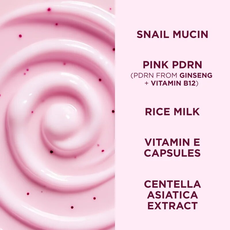 Eveline Cosmetics Pink Snail Glazed Skin Effect crema anti-rid si iluminare 50 ml