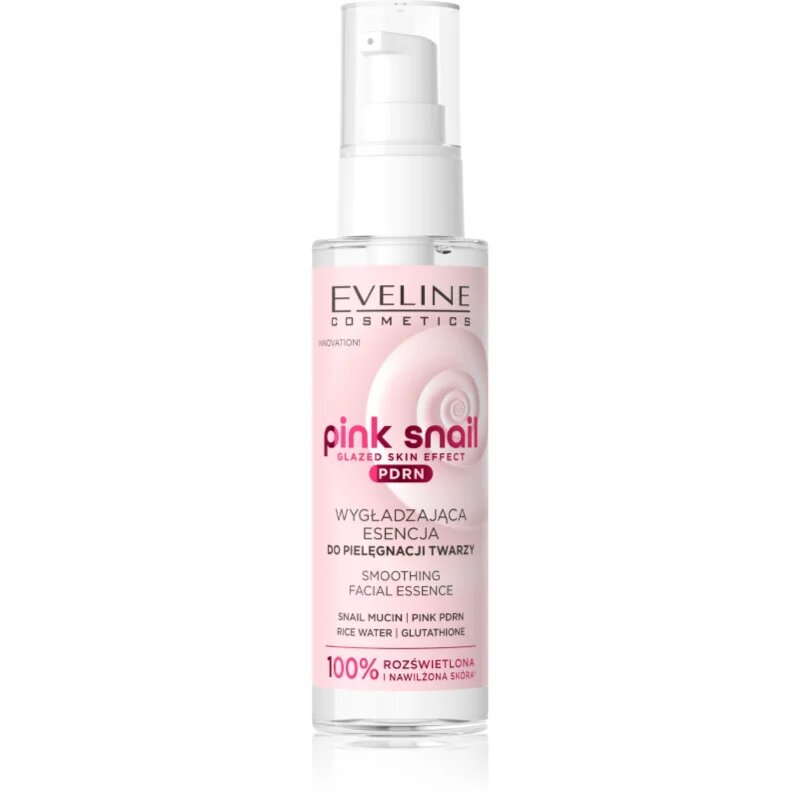 Eveline Cosmetics Pink Snail Glazed Skin Effect Esenta cu efect de netezire 100 ml