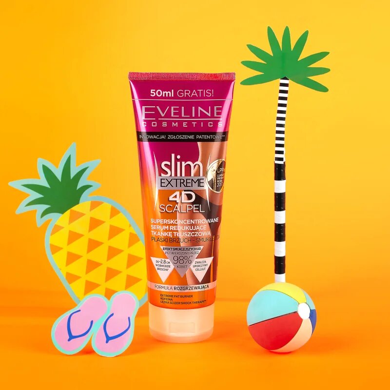 Eveline Cosmetics Slim Extreme 4D Scalpel Ser pentru corp de reducere a țesutului adipos subcutanat 250 ml