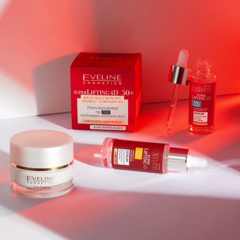 Eveline Cosmetics Super Lifting 4D 8% complex ser pentru uniformizare 30 ml