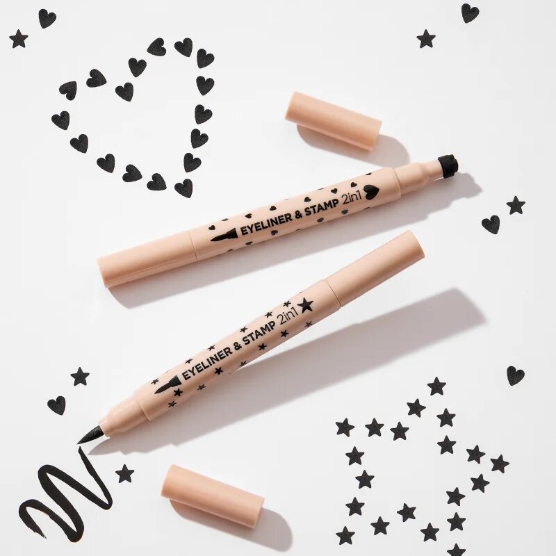 Eveline Cosmetics Variété tuș multifuncțional pentru ochi 2 in 1 tip Star 1 buc