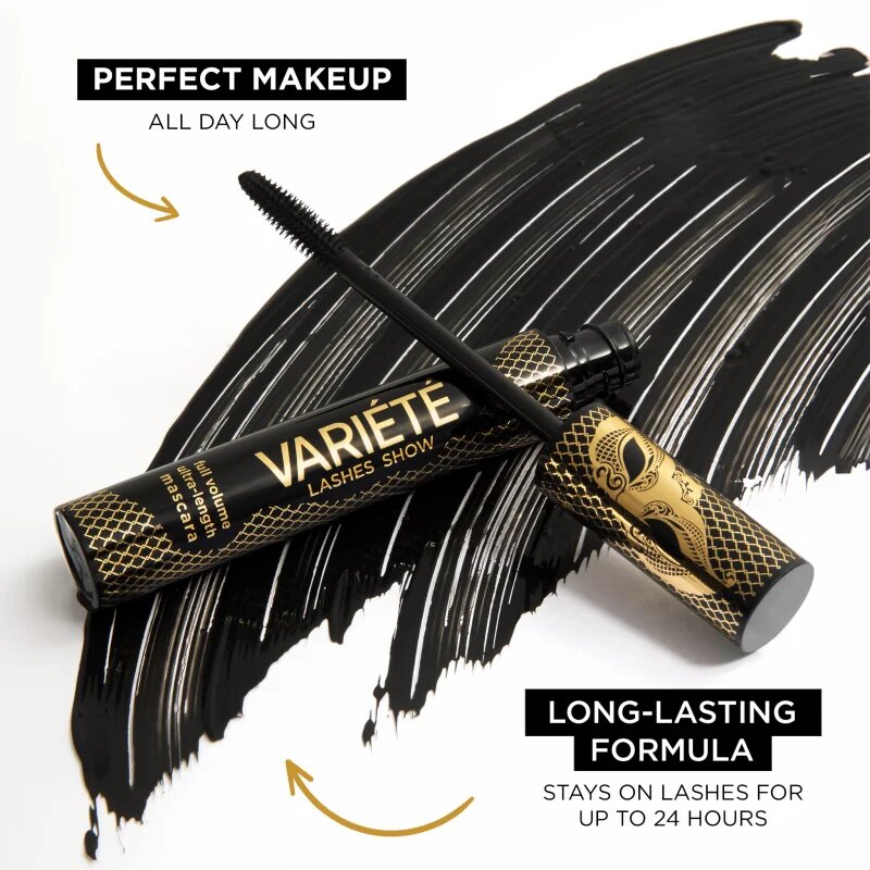 Eveline Cosmetics Veriété Lashes Show mascara pentru volum culoare Black 10 ml