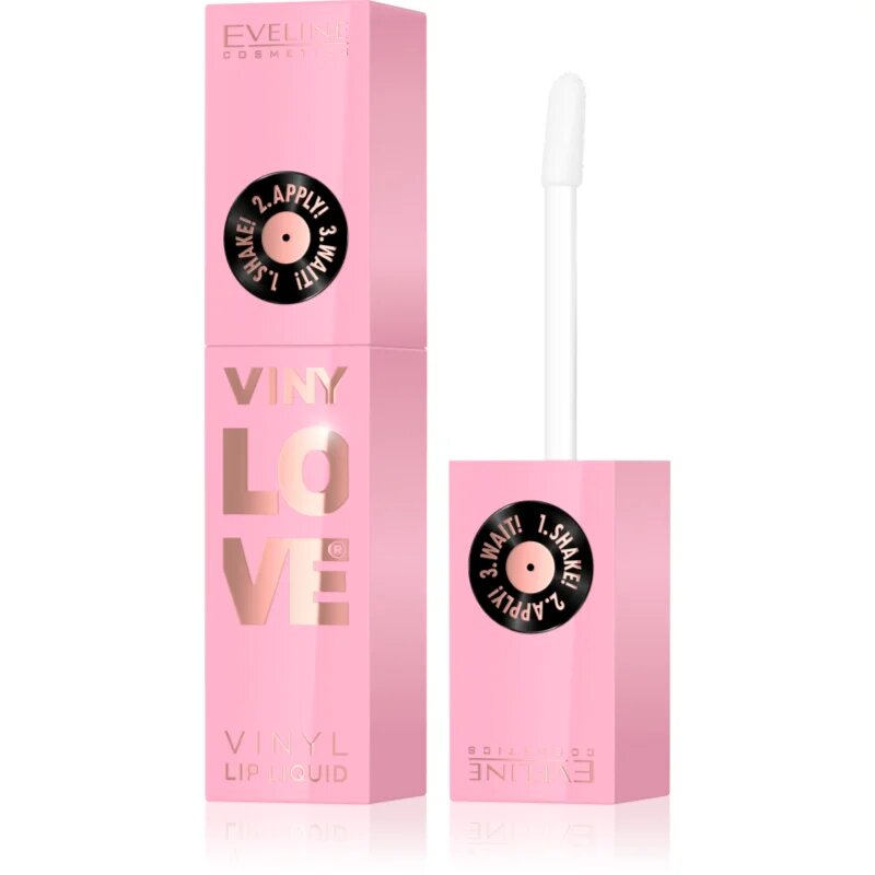 Eveline Cosmetics VINY LOVE Vinyl Lip Liquid Ruj de buze lichid de lunga durata culoare 01 4 ml
