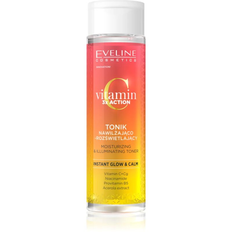 Eveline Cosmetics Vitamin C 3x Action solutie tonica cu efect de iluminare 200 ml