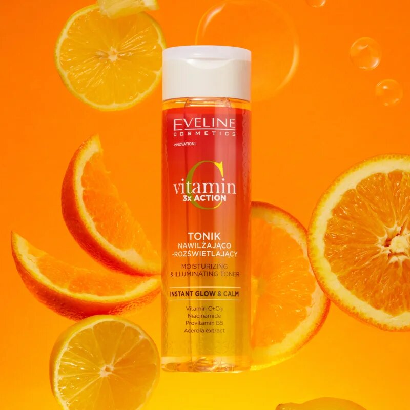 Eveline Cosmetics Vitamin C 3x Action solutie tonica cu efect de iluminare 200 ml