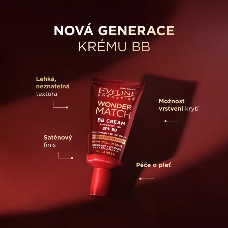 Eveline Cosmetics Wonder Match BB Cream crema BB culoare Nude 30 ml