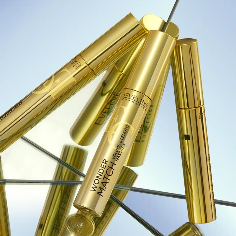 Eveline Cosmetics Wonder Match mascara pentru volum si consistenta culoare Black 7 ml